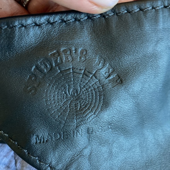 Black leather scarf kerchief for Harley Chicks. Excellent! - Picture 2 of 5